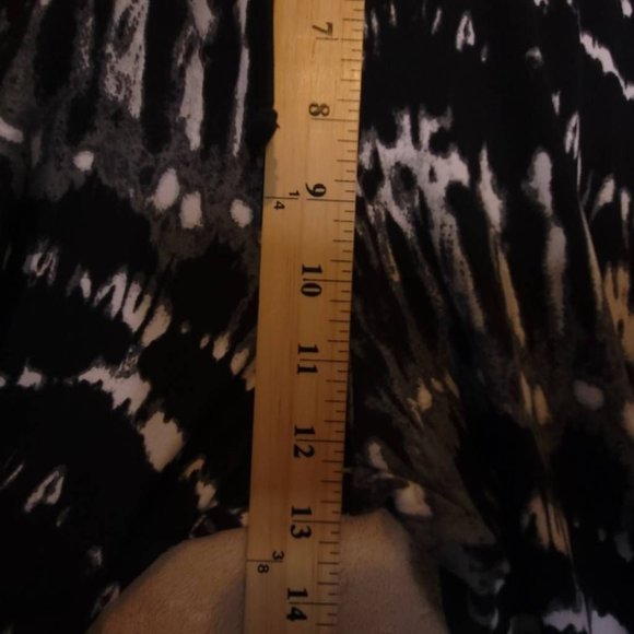 Bcbgeneration Womens Jogger Pants Black High Rise Stretch Adjustable Tie Dye‎ L - Picture 5 of 10